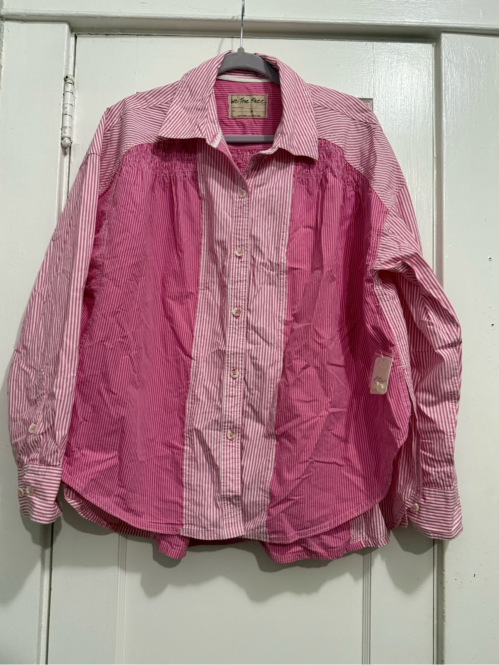 NWT We the Free Striped Button up Shirt